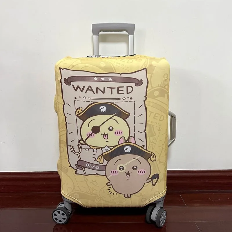 Cartoon Kawaii Chiikawa Double Sided Printing Tie Rod Suitcase 18-30 Inches Protective Cover Resistant To Dirt Wear-resistant