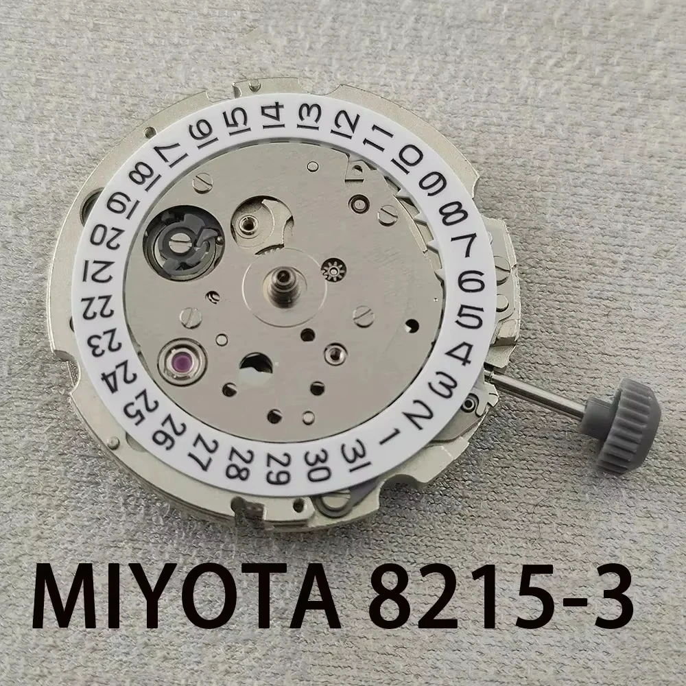 Japanisches Miyota 8215-Uhrwerk, automatisch, mit Sekundenzeiger-Stoppfunktion, Ersatzmechanismus, 21 Juwelen, hochpräzise Werkzeugteile