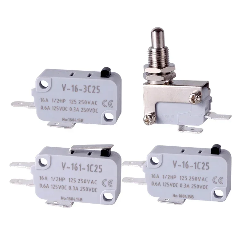 5PCS V16 Touch of Inching Contact of Microswitch RV-166-1C25 V-166-1C16 161 162 163 V-165 164