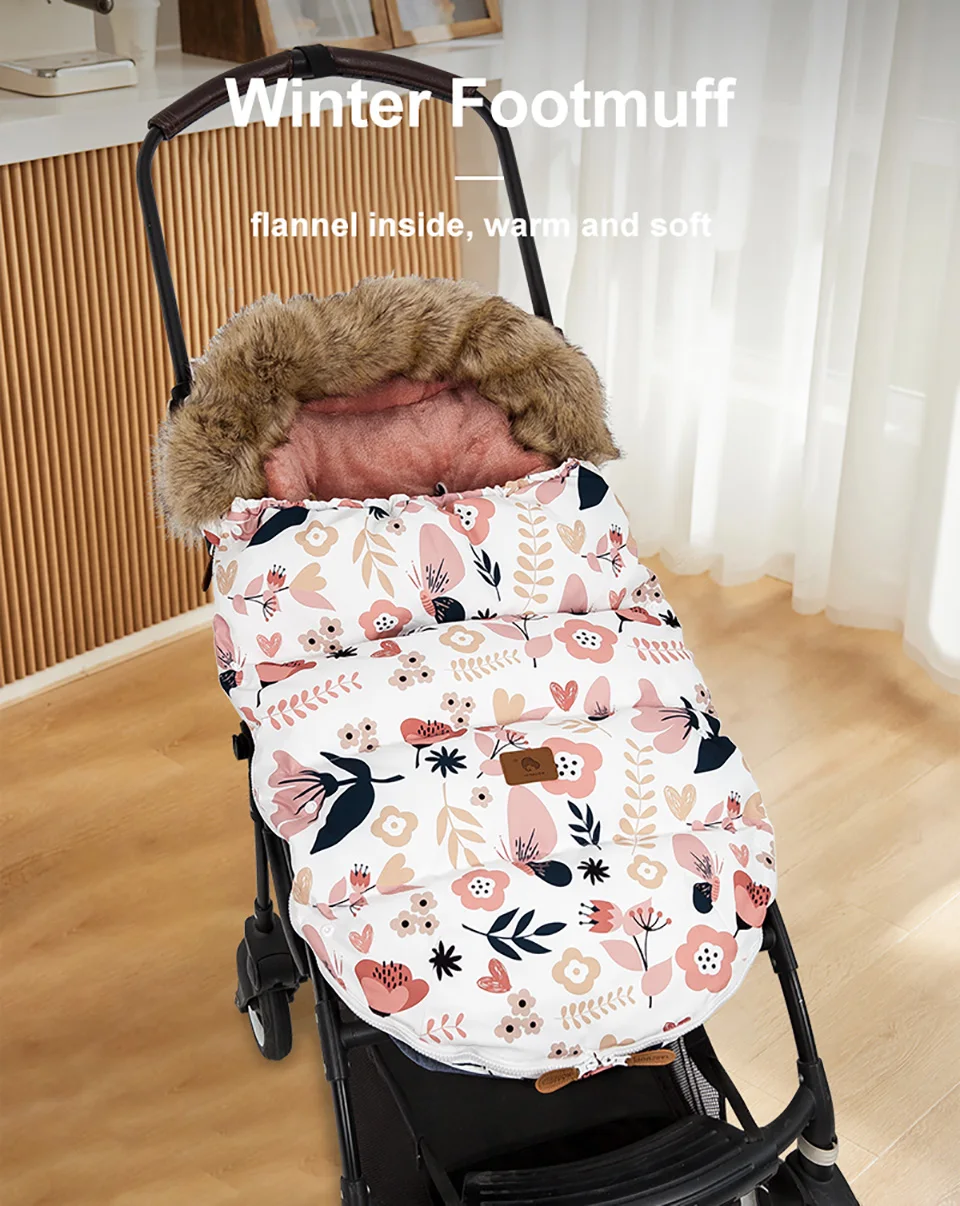 0-24Months Baby Wagen Sack Winter Warm Dicker Umschlag Für Entladung Kinderwagen Fußsack Universal Kinderwagen Abdeckung Zubehör – Detail 1