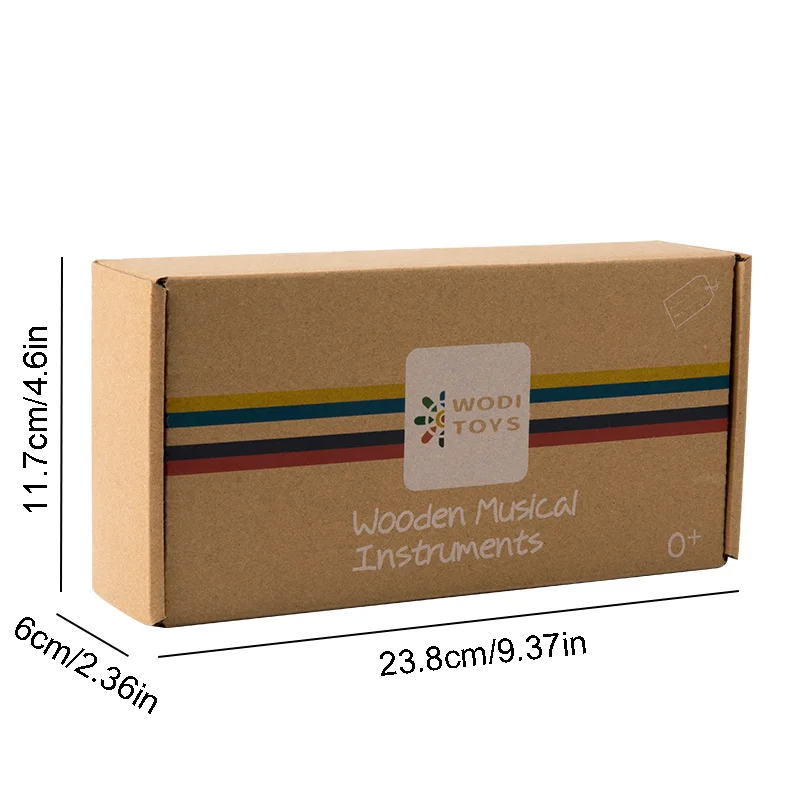ของเล่นไม้สำหรับทารกและเด็กวัยหัดเดินชุดของเล่น7ชิ้นของเล่นสำหรับฟังและจับเขย่าแล้วมีเสียงถังฝนของเล่นเด็กของขวัญวันหยุด