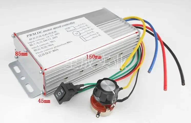 Forward rotation, reverse bidirectional, motor governor, reverse switch 12v24v36v industrial brush motor drive