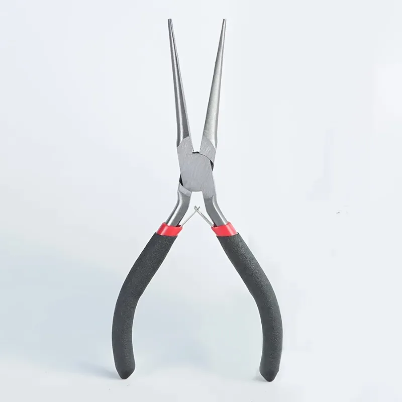 Multi functional mini pointed nose pliers, small long pliers, rust proof and anti slip, suitable for jewelry and home appliances