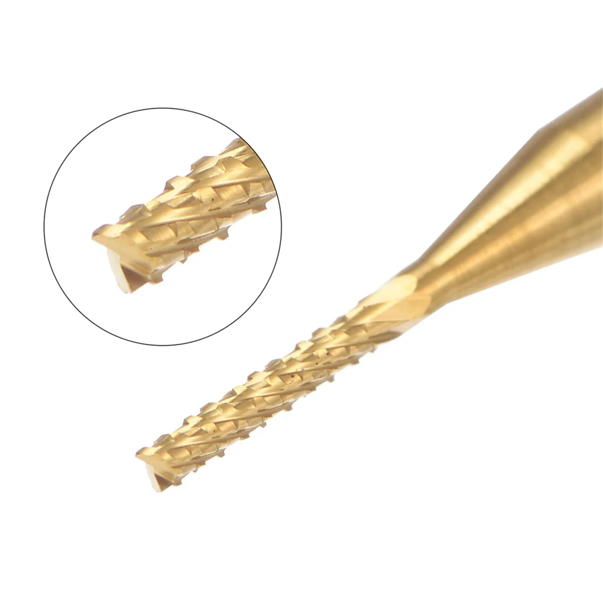 

New 10PCS Titanium Coat Carbide End Mill Engraving Milling Cutter CNC Router Bits for PCB Machine, 1/8 Inch Shank 1.2Mm