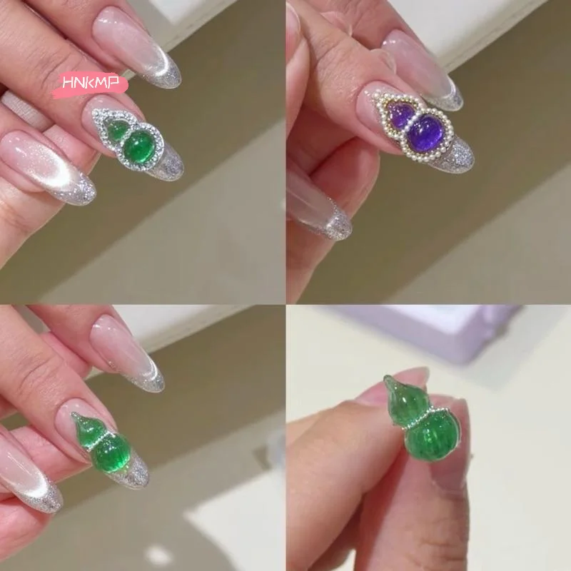 1Pcs Zhaocai Hulu 3D Nail Art Silicone Mold DIY Decoration Safe Buckle High Transparent Special Design for Nail Artistry