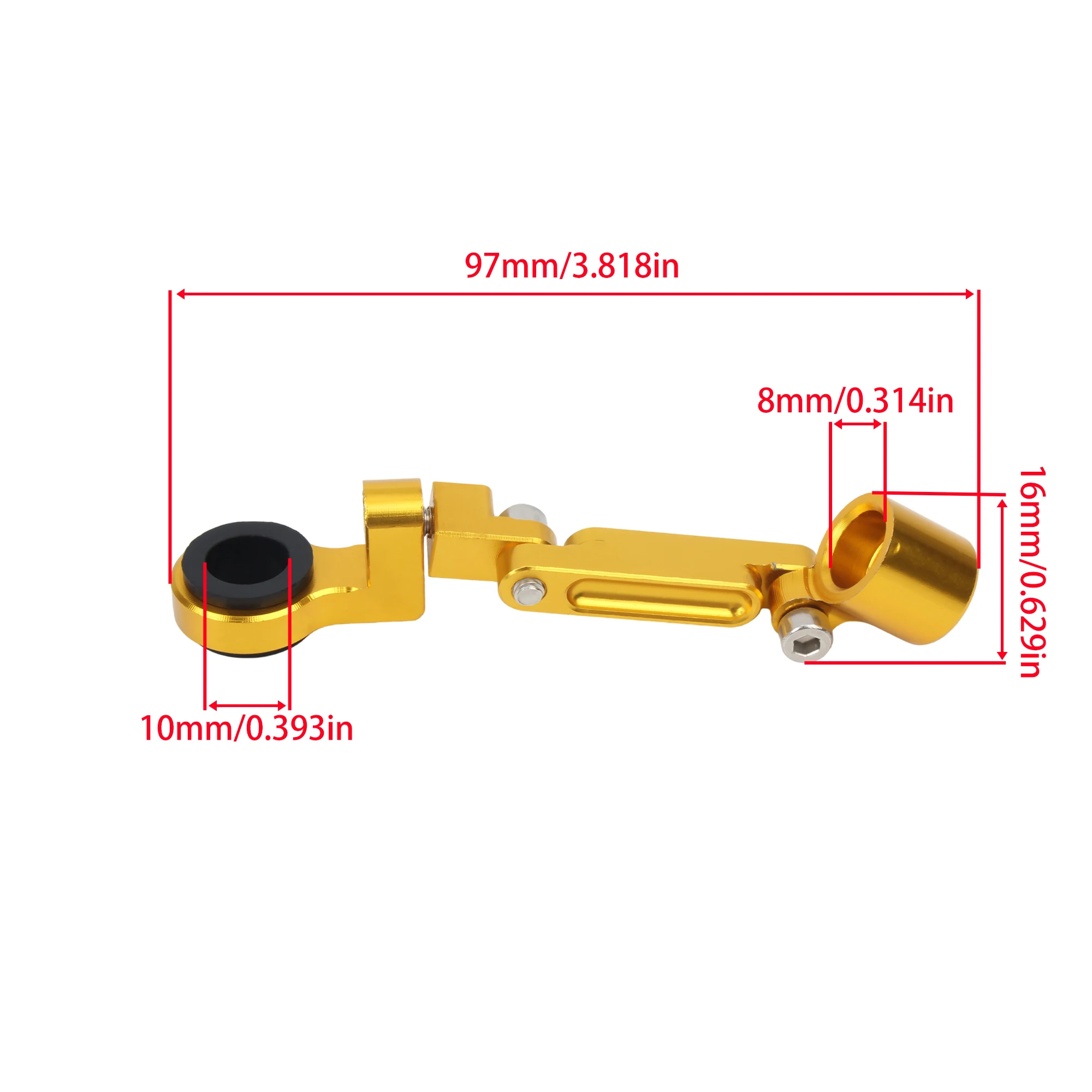 Motorcycle Universal Stent Bracket CNC Brake Clutch Master Cylinder Fluid Reservoir for Suzuki GSF650 1200 1250 Kawasaki ZX6   ﻿