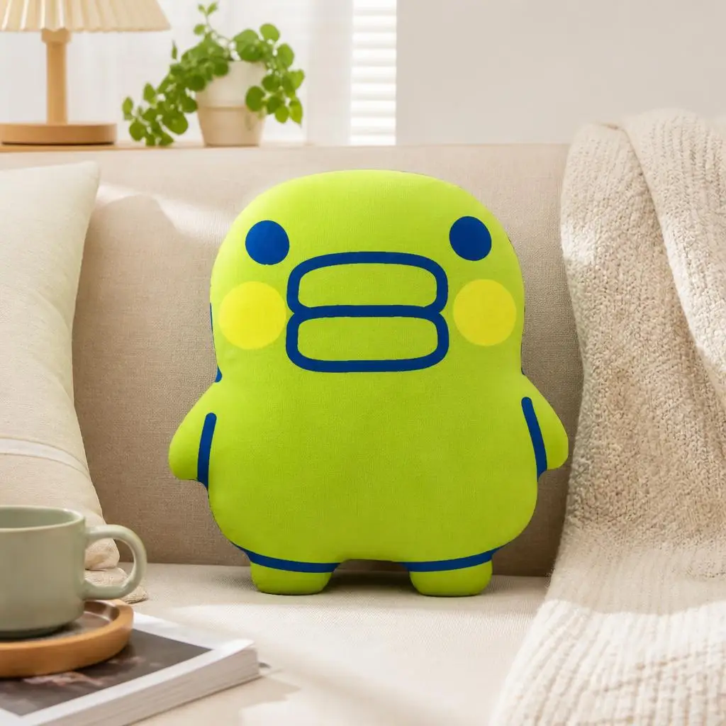T-Tamagotchis Shaped Stuffed Throw Pillow Cute Virtual Pet Cushion Decorative Accent Pillow for Bedroom Sofa Home Decor