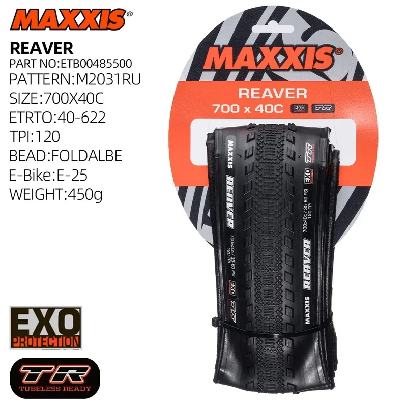 Maxxis Reaver 700x40 700x45 40C 45C gravel bike tubeless tire gmtb tyre