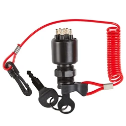 Ignition Switch Key Safety Lanyard Lock Assembly For OMC BRP 1996 Up Johnson Evinrude 5005801 For Evinrude For Johnson