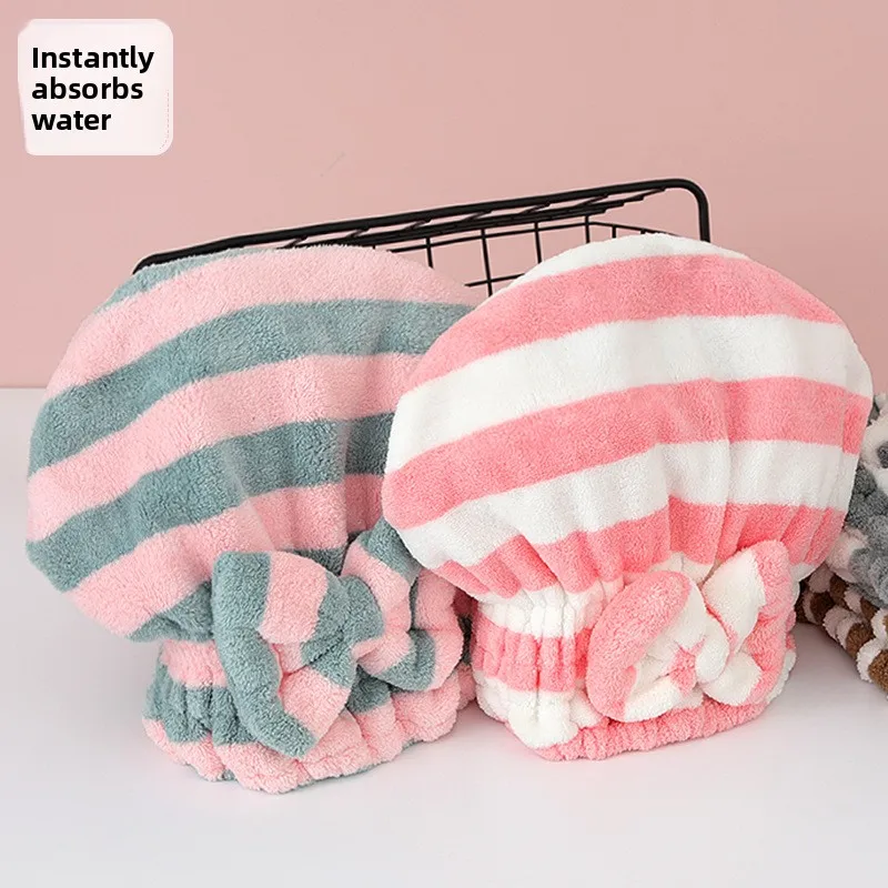 قبعة تجفيف الشعر على طراز الأميرة للنساء - قبعة منشفة شعر فائقة الامتصاص وسميكة وسريعة الجفاف للشعر الطويل #2