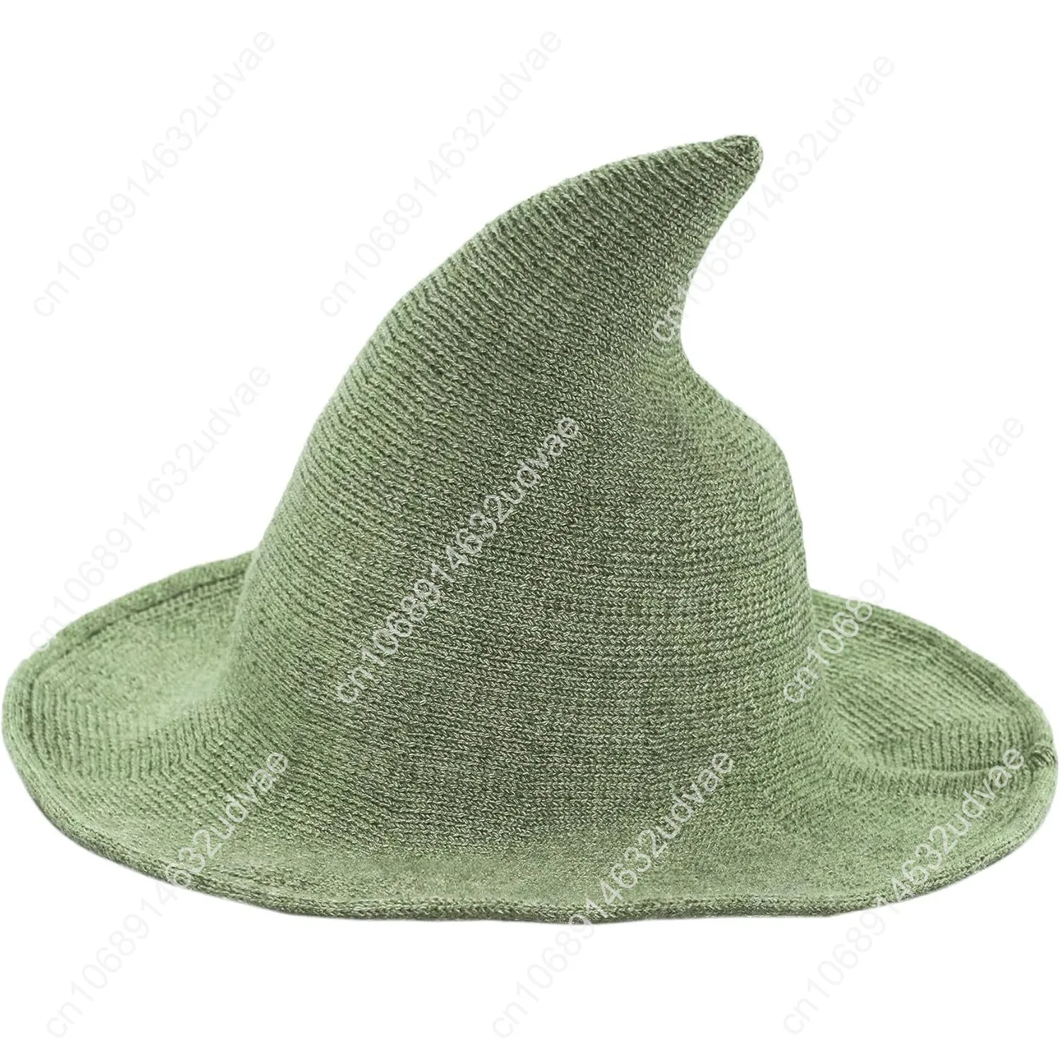 

Bestjybt Women Halloween Witch Hat Wool Knitted Cap for Party Masquerade Cosplay Costume Accessory Daily