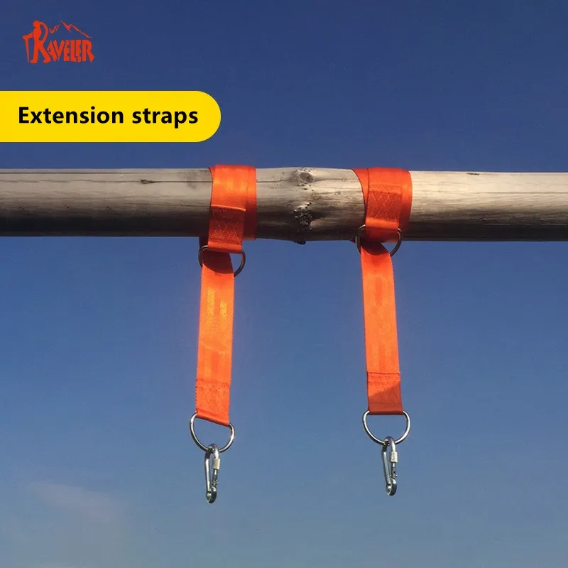 2PCS 150x5cm Outdoor hammock swing extension strap indoor yoga sling swing rope polyester hammock strap