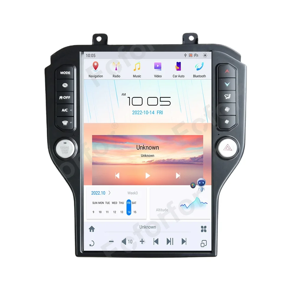 2026 Android13 Auto for Ford 2015-2022 Tesla Style Car GPS Navigation Multimedia Player Radio Head Unit Touch Screen