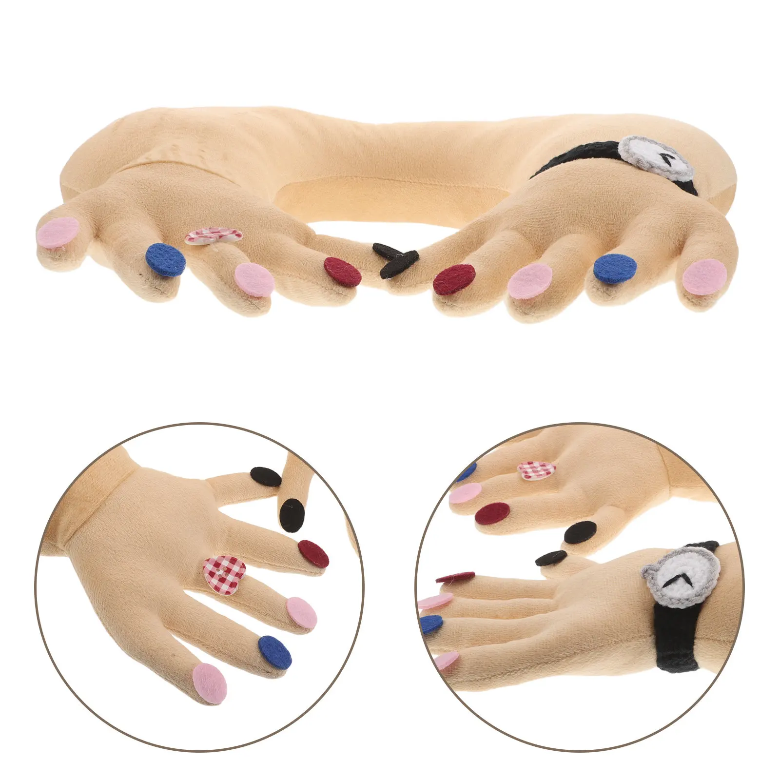 creative-hand-shaped-u-shaped-neck-pillow-for-airplane-car-office-travel-ergonomic-support-compact-portable-funny-novelty-sleep