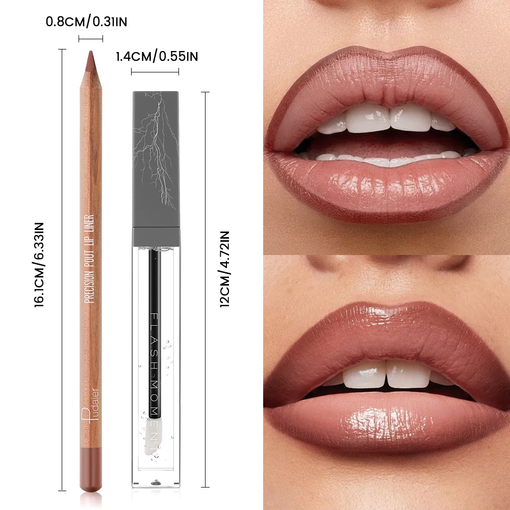 ชุดลิปไลเนอร์และลิปออยล์ ติดทนนาน เบาสบาย ไม่เหนียวเหนอะหนะ พกพาสะดวก สร้างลุคไล่สีสวยอย่างรวดเร็ว