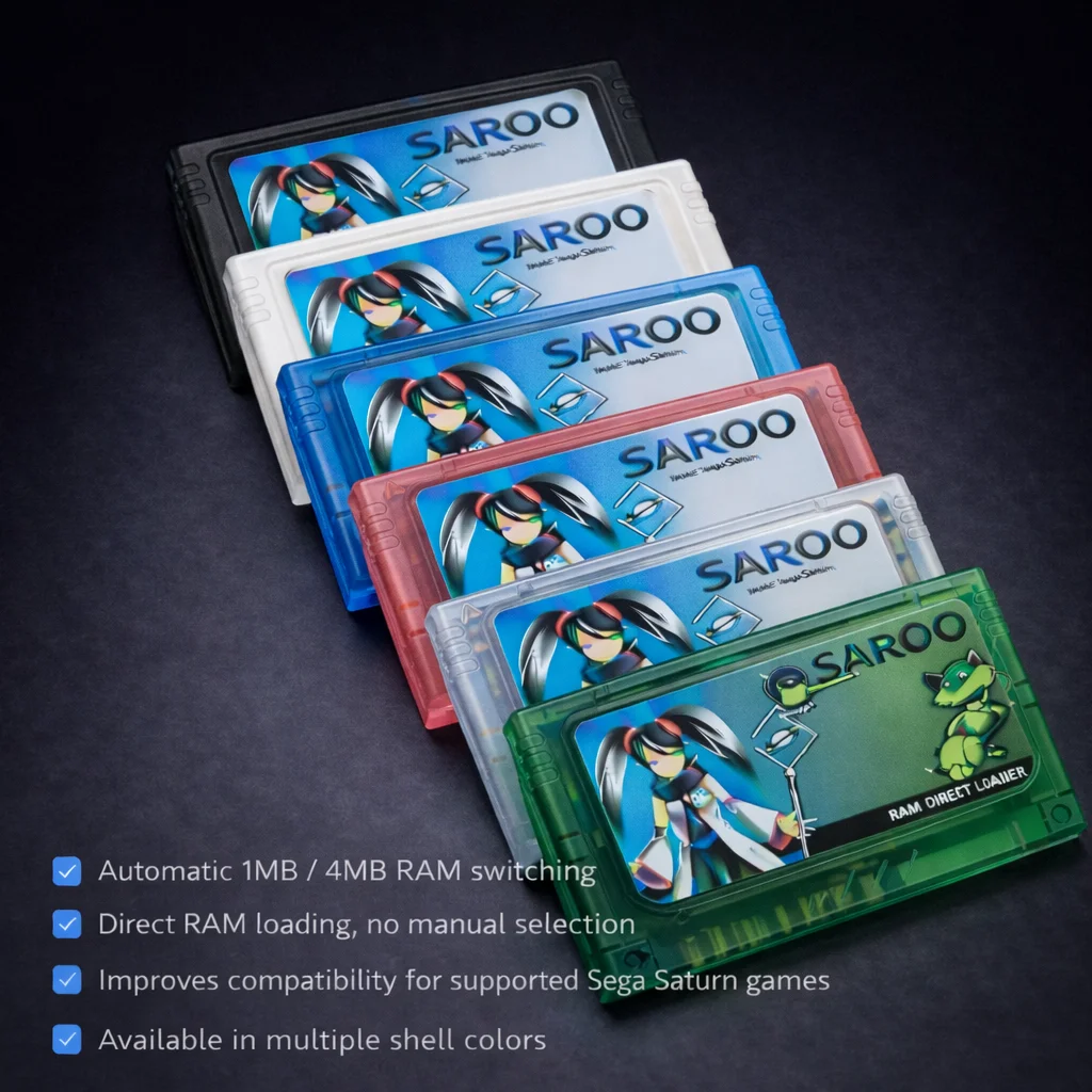 Jeu rétro Sega Saturn SAROO compatible avec la version console 1,37 SS Everdrive