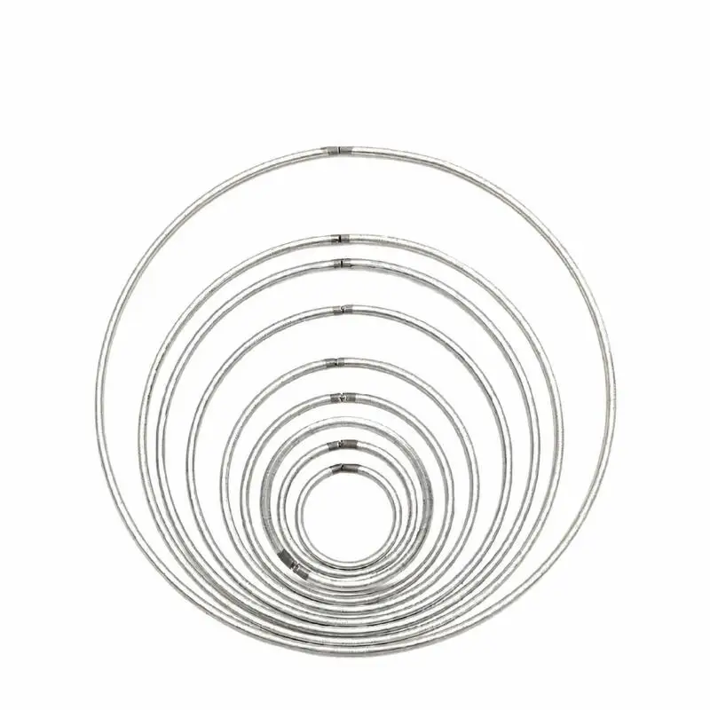 2/5/10PCS Multi-size Dream Catcher Hoops Round  Iron Metallic Good Welded Dreamcatcher Rings Handmade DIY Crafts Accessories