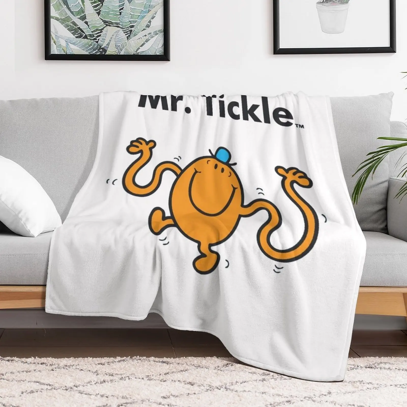 Unique Print with Mr. Tickle Cool Throw Blanket Luxury Designer bed plaid Soft Big Designers Blankets