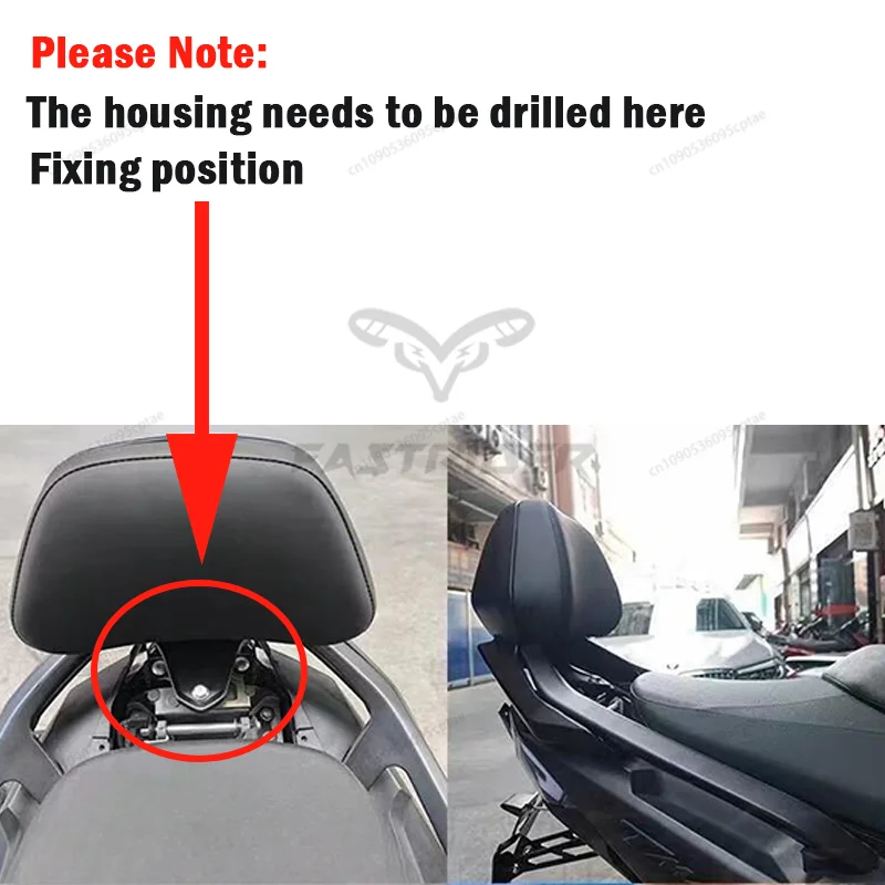 

For YAMAHA TMAX530 TMAX T MAX 530 2012 - 2016 Motorcycle Backrest Rear Passenger Seat Back Rest Stay Protection Pad Accessories