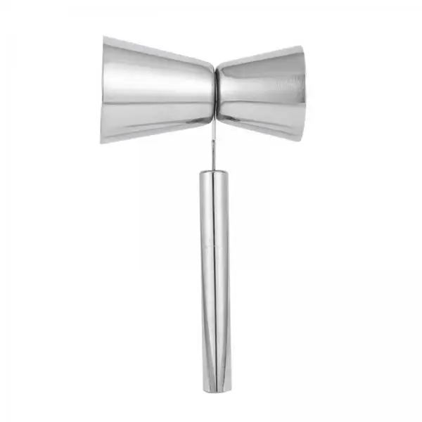 Double Measuring Bar Jigger Durable Stainless Steel 1 and 6 Ounce Cup Bartender Tool for Home Bar Party