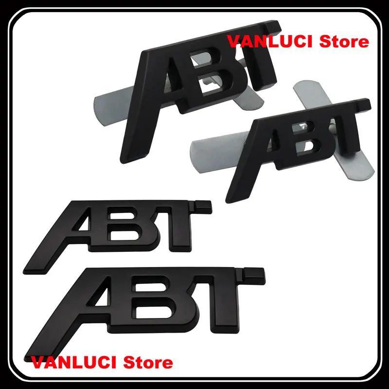 كبيرة صغيرة الحجم ثلاثية الأبعاد سيارة معدنية ملصق ABT الرياضة شعار الجسم شارة لأودي A1 A2 A3 A4 A6 A7 S3 S4 S6 Q3 Q2 Q4 Q5