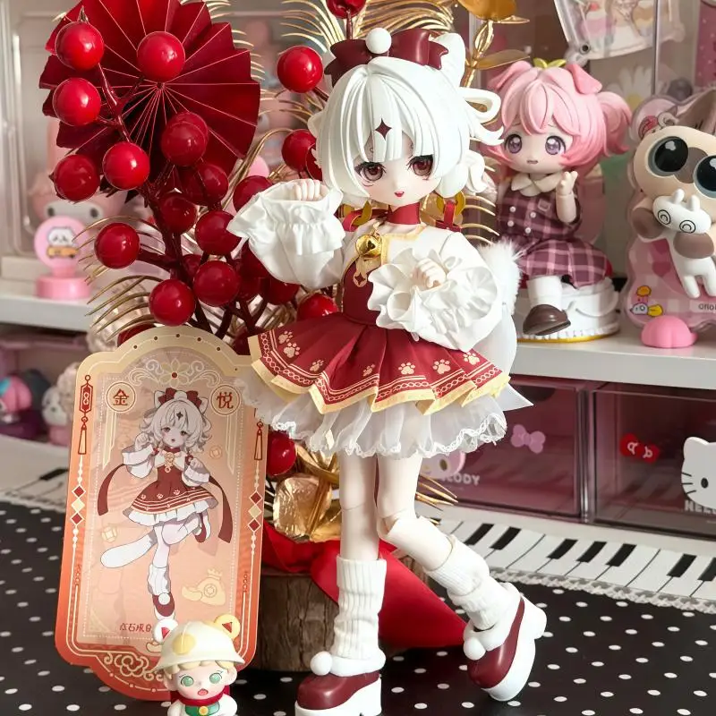 สต็อก Come4free Minty V3 Fortune Slip Spirit Blind Box 1/8 ฟิกเกอร์น่ารักสะสม ของตกแต่งโต๊ะทำงาน ของเล่นยอดนิยมช่วงคริสต์มาส