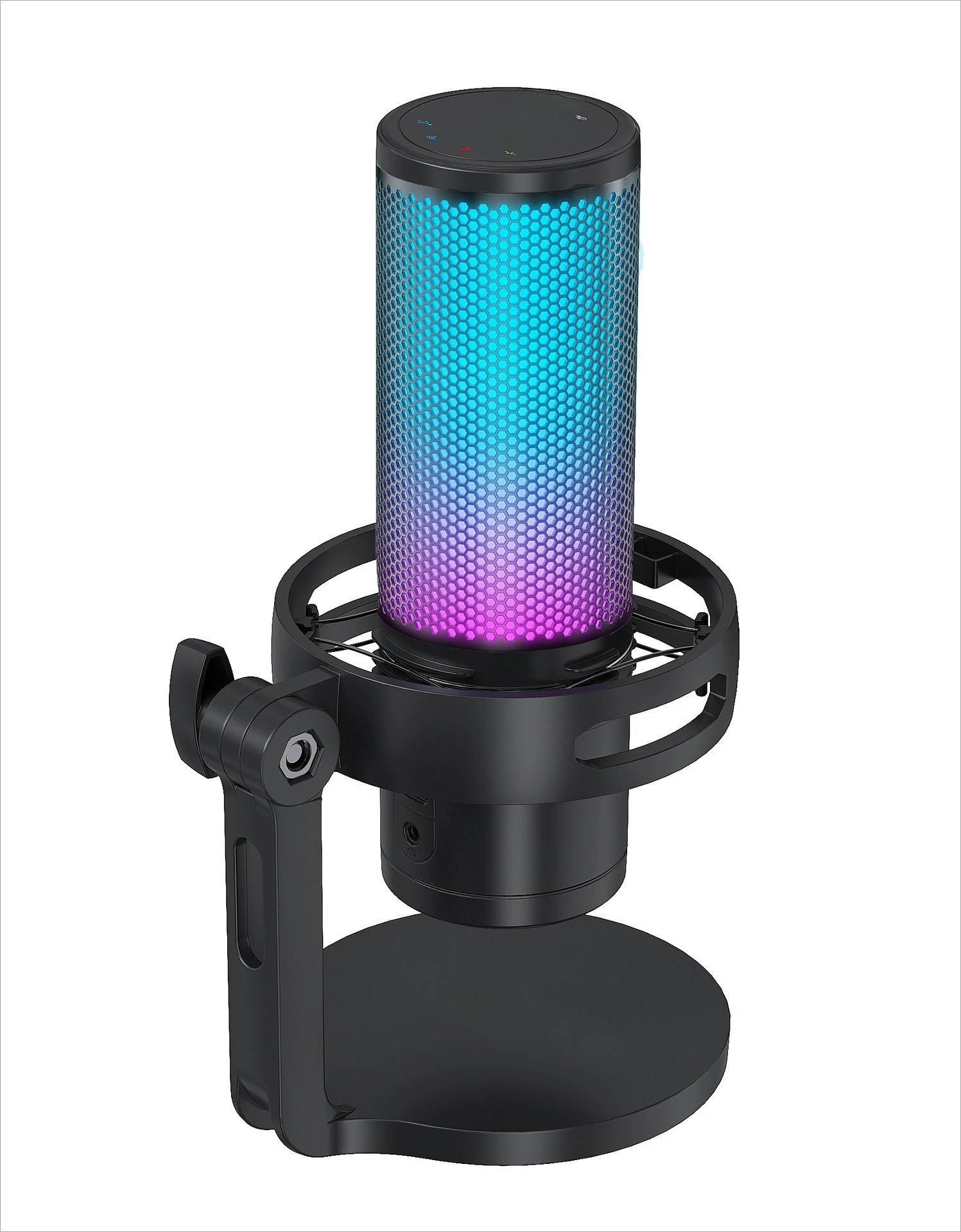 New e-sports condenser mobile phone Karaoke microphone, real-time monitoring game condenser microphone GM7W