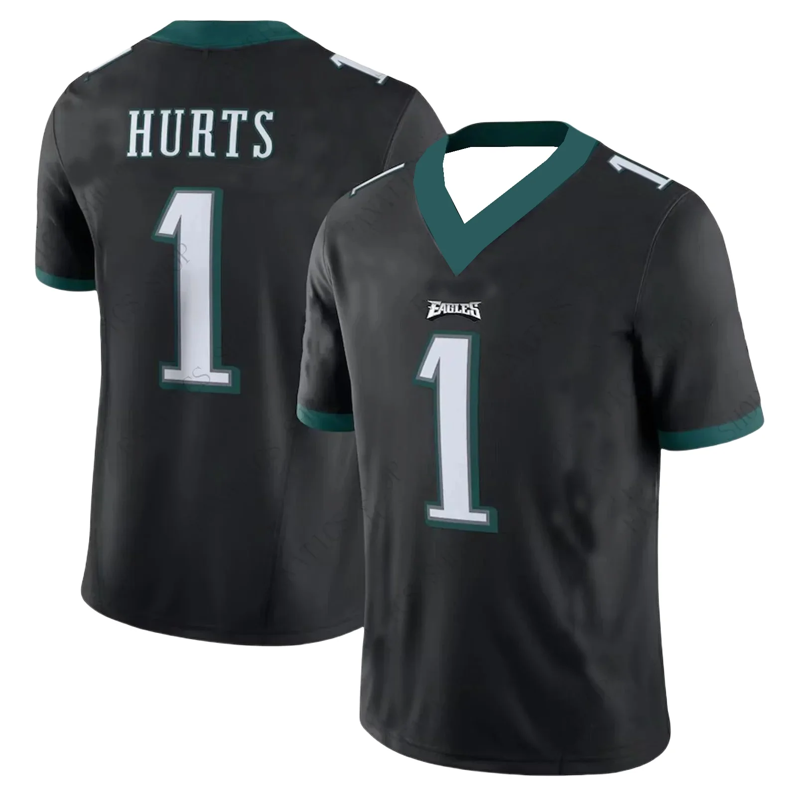 Philadelphia Eagles No. 1 Football Jersey Sports Comfortable Breathable Competition Jersey T-shirt Adult Children's Game Jersey