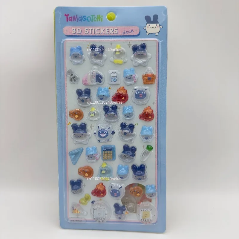 3D Stickers Cartoon Tamagotchi Creative Peripheral Phone Case Transparent Sticker Hand Account Material Friend Birthday Gift