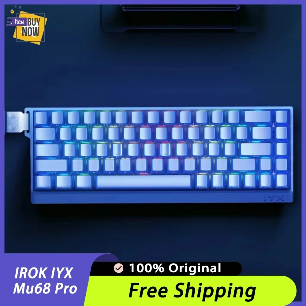 IROK IYX Mu68Pro السلكية 8K التبديل المغناطيسي لوحة المفاتيح سبائك الألومنيوم الساخن مبادلة الرياضة الإلكترونية لوحة المفاتيح الميكانيكية ملحقات الكمبيوتر المحمول ​