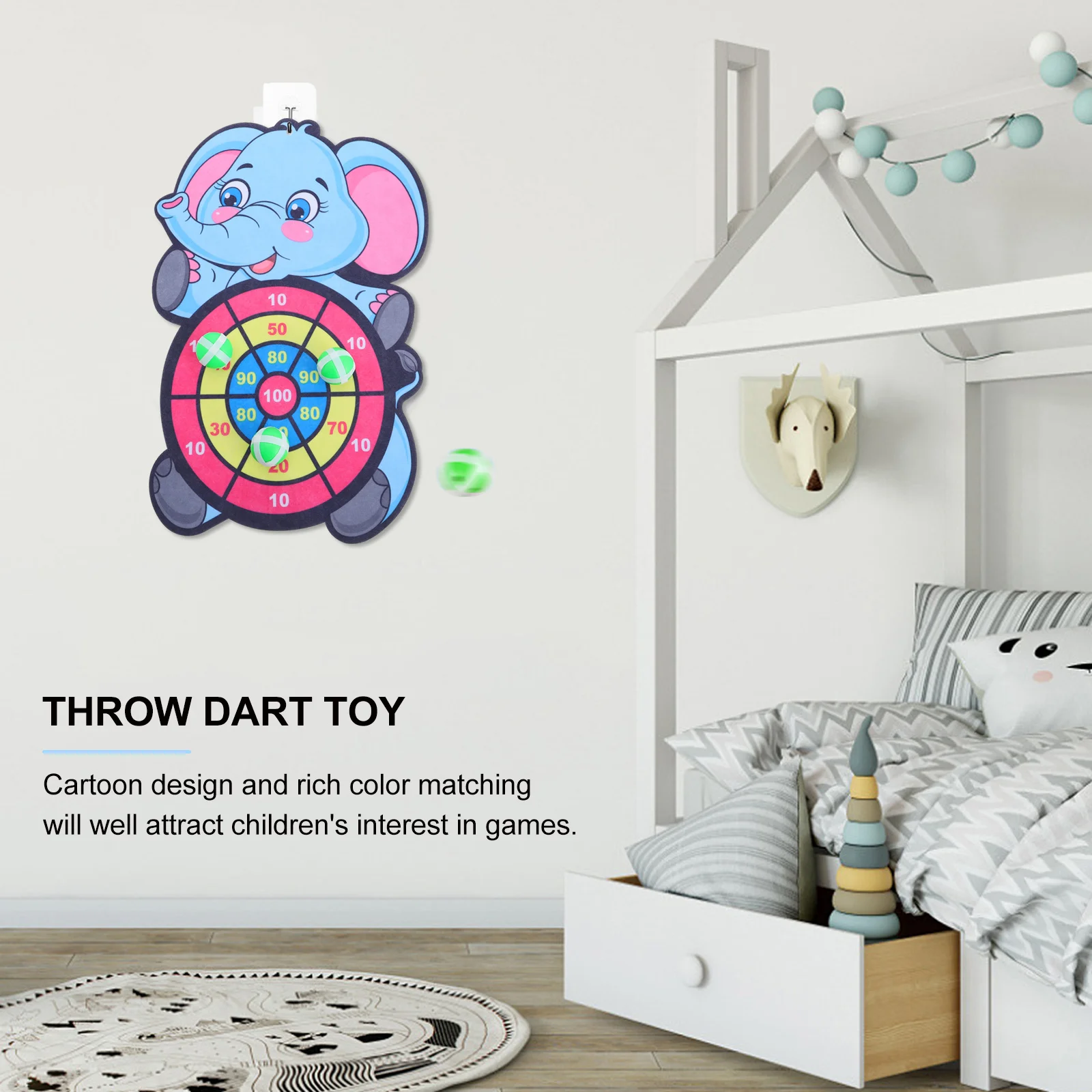 Zestaw do rzucania lepkimi piłeczkami na tarczę dla dzieci - zabawna gra edukacyjna z lepkimi piłeczkami