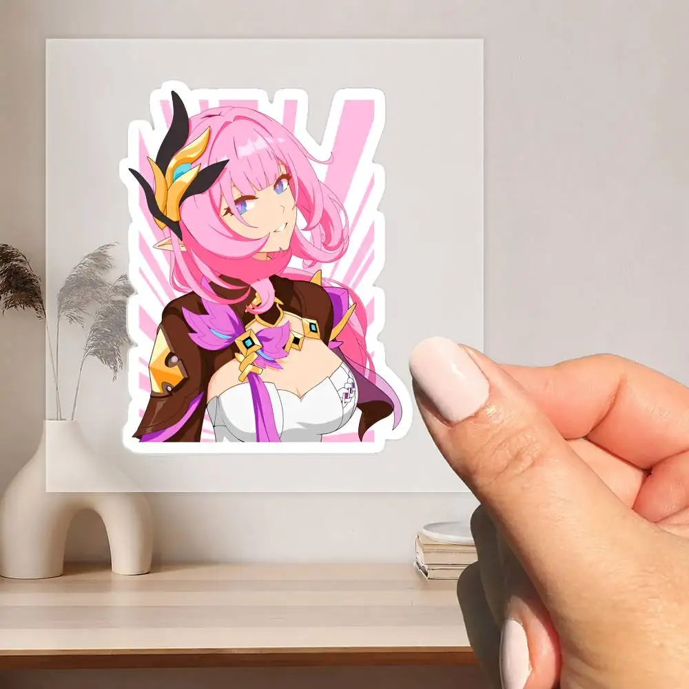 Honkai Impact 3 Elysia Waterproof Stickers For Decorating Car Windows Motorcycles And Computers.