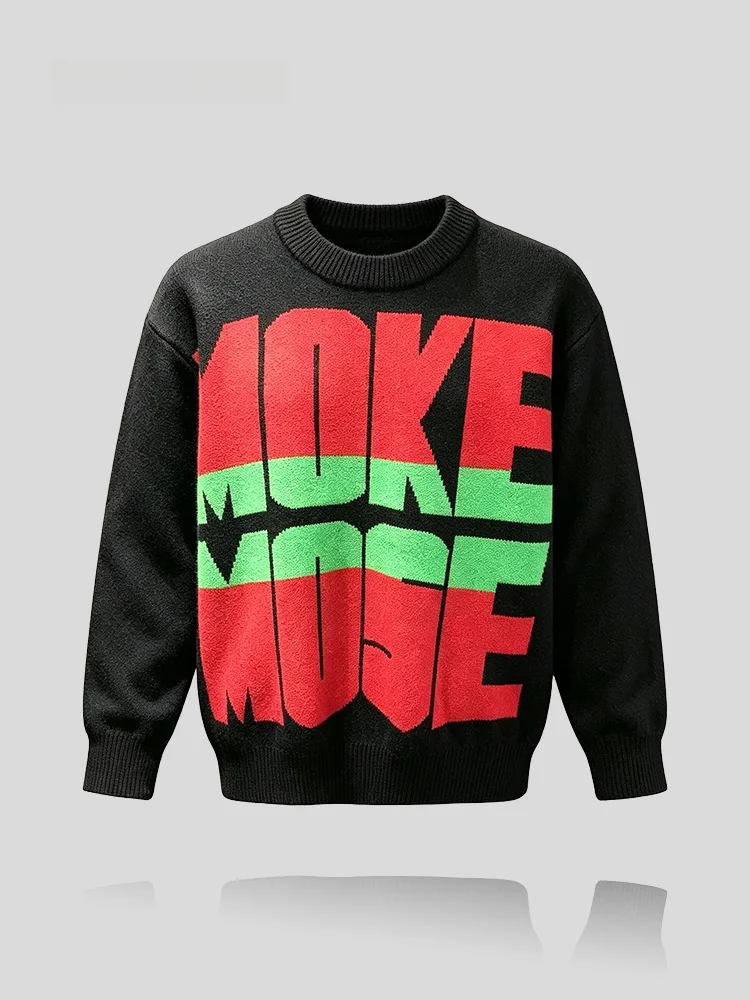 Men's Loose Thickened Sweater I.T  High-End Winter Fashion Sun Protection Clothing Cotton Fabric Adult Male Fashion
