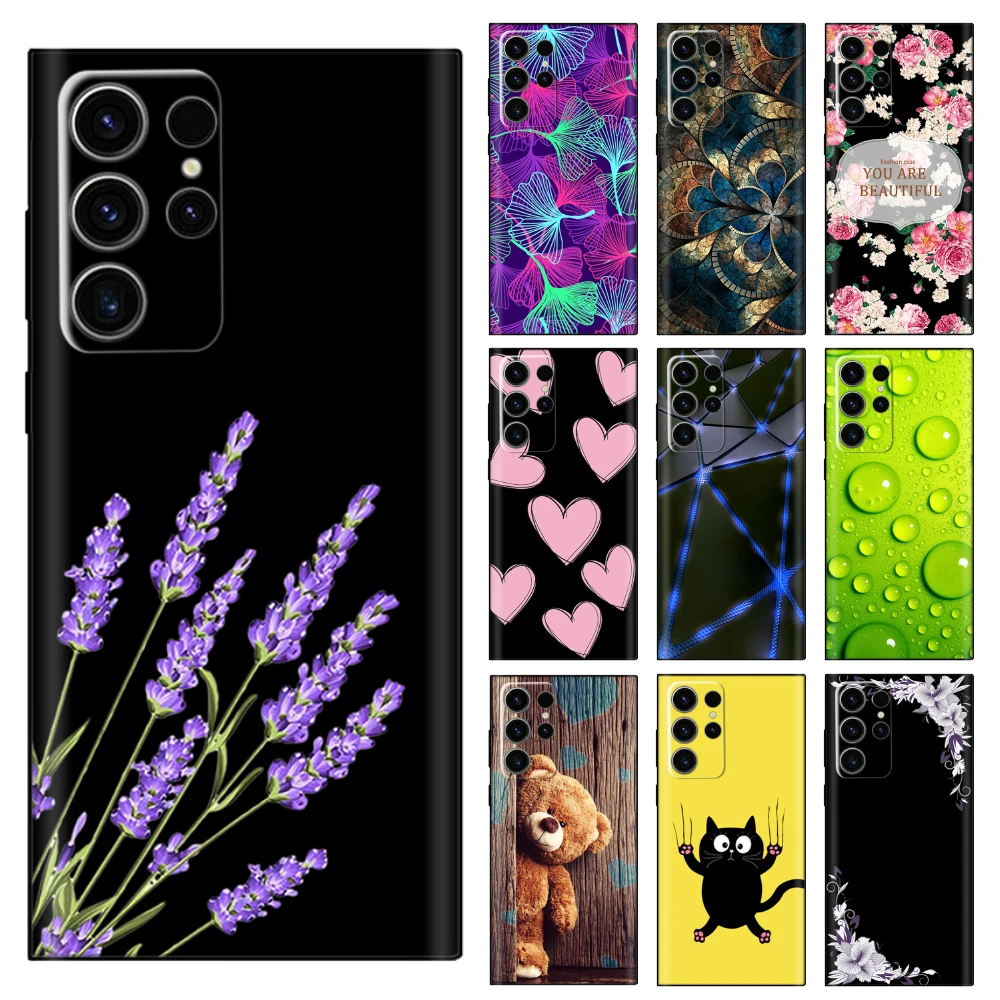 Case For Samsung Galaxy S23 Ultra Silicone Phone Case for Samsung S23 Plus S23+ for GalaxyS23 Case Back Cover Shell Para Fundas