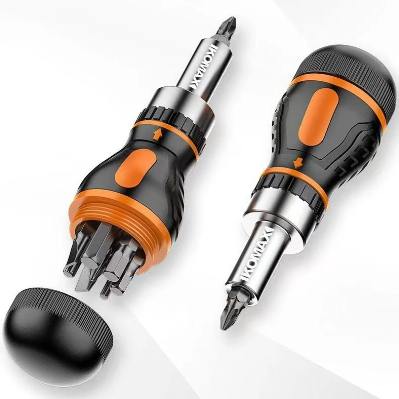  9 In 1 Adjustable Ratcheting Screwdriver Set Magnetic Nut Driver Tools Multifunctional Electronic Repair Hand Screwdriver