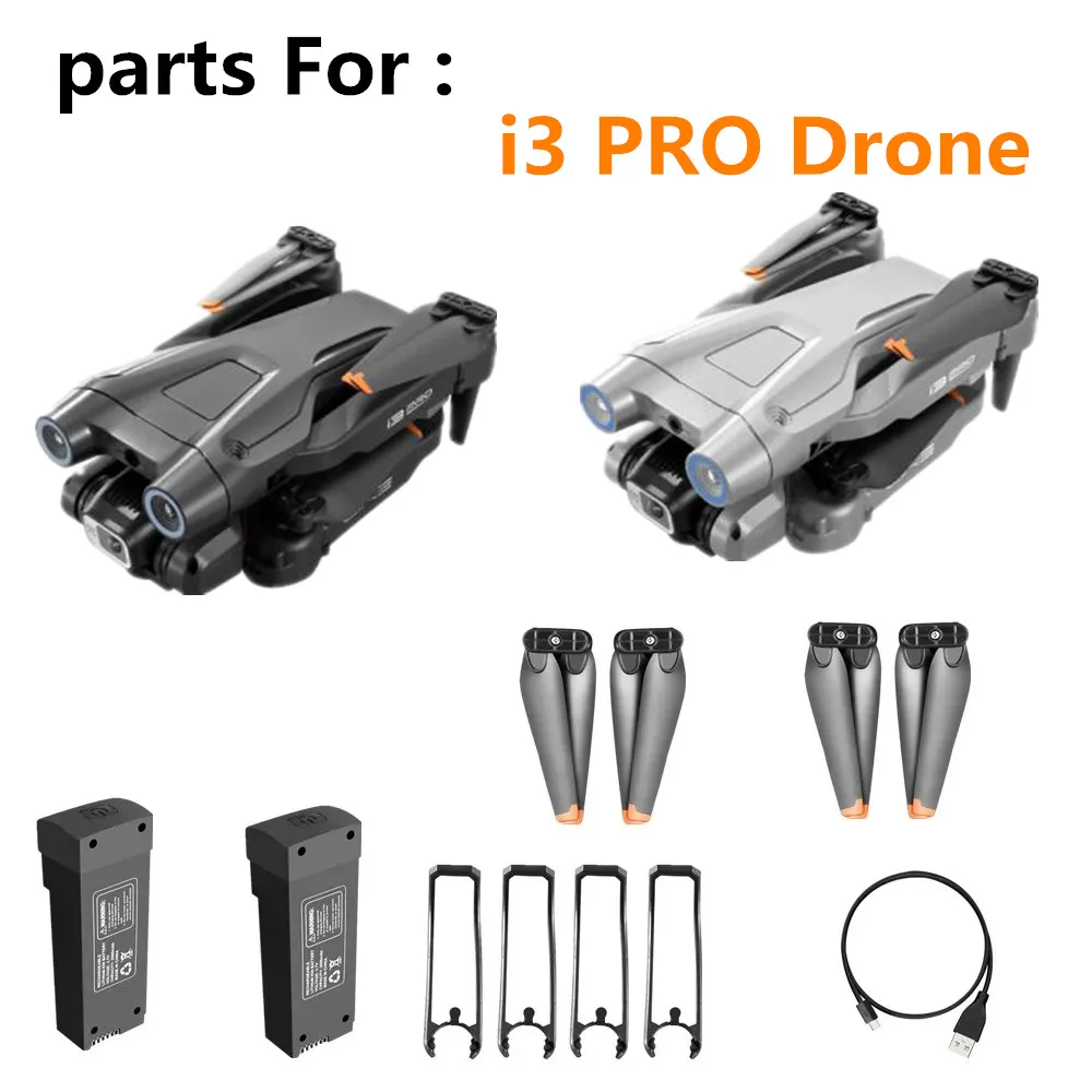 i3 PRO Drone Battery Accessories 3.7V 2000Mah /Propeller Blade / i3 PRO Original Spare Parts Flying 15 minute