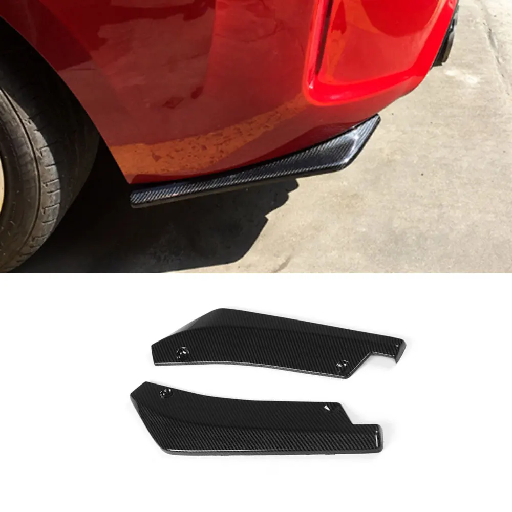 

Carbon Look Car Rear Bumper Lip Angle Splitters Diffuser Bumper Lip Diffuser Splitter Scratch Protector For BMW F81 F22 E82 F10