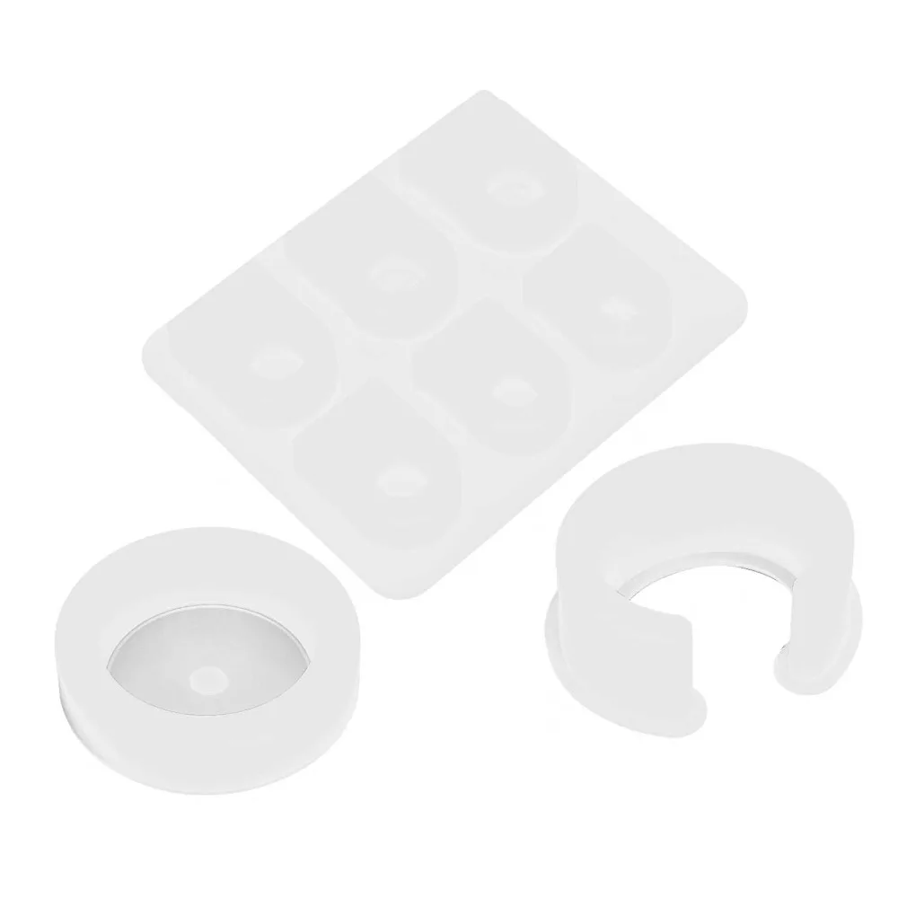 3pcs Resin Casting Molds White Silicone Mold Multiple Sizes Easy Demold Ring Silicone Mold Bracelet Silicone Mold DIY Handmade