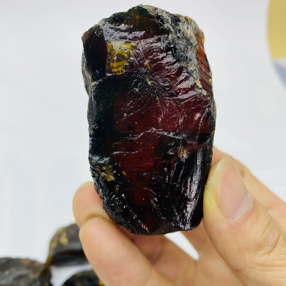 Natural Amber Rough Crystal  Northern Lights Burmese Blood Amber Vintage Stone Material StoneRainbow Chakra Witchcraft Decor