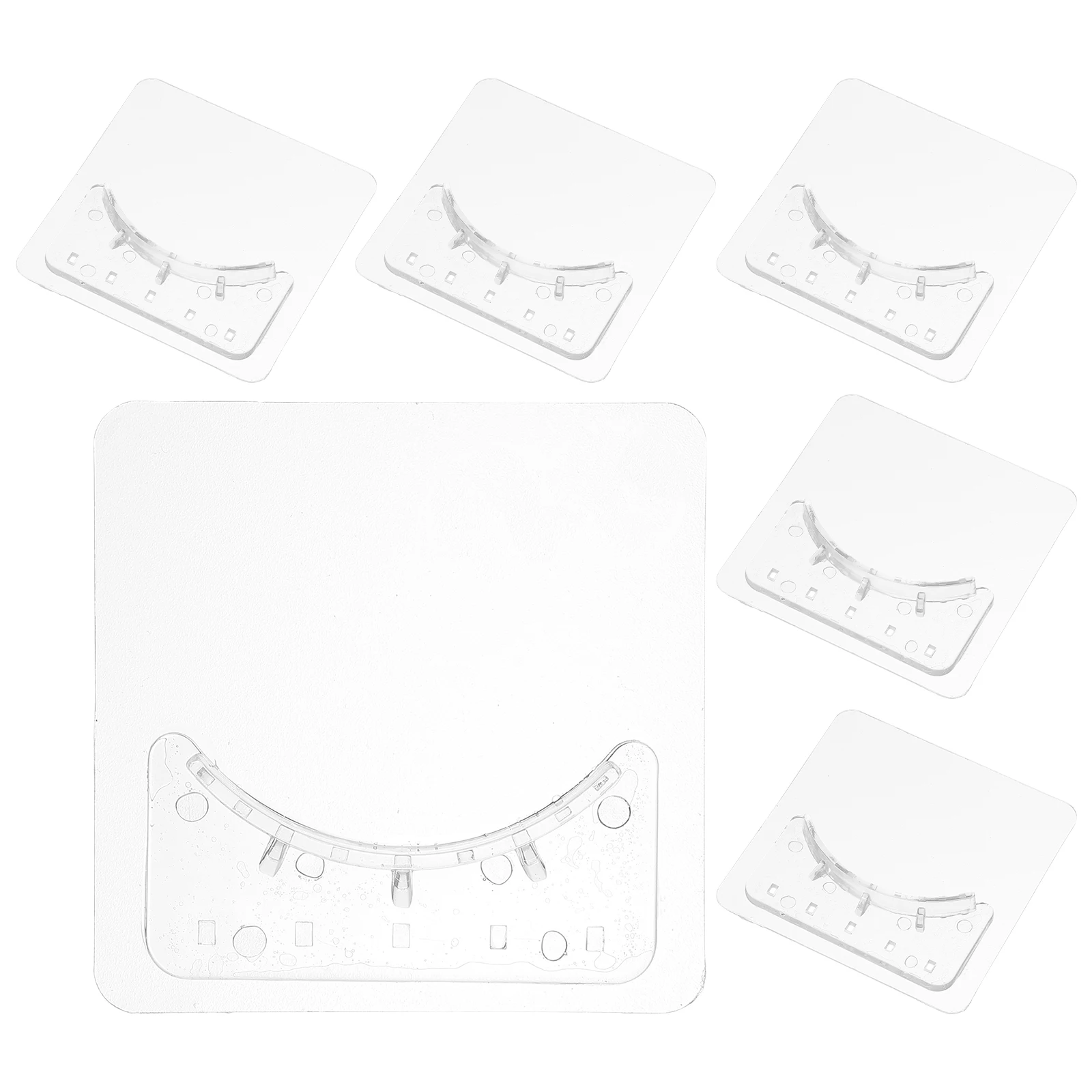 

Shower Curtain Rod Bracket Holder Adhesive Wall Mount No Drill Nail Free Bathroom Towel Bar Support Curtain Rod Brackets