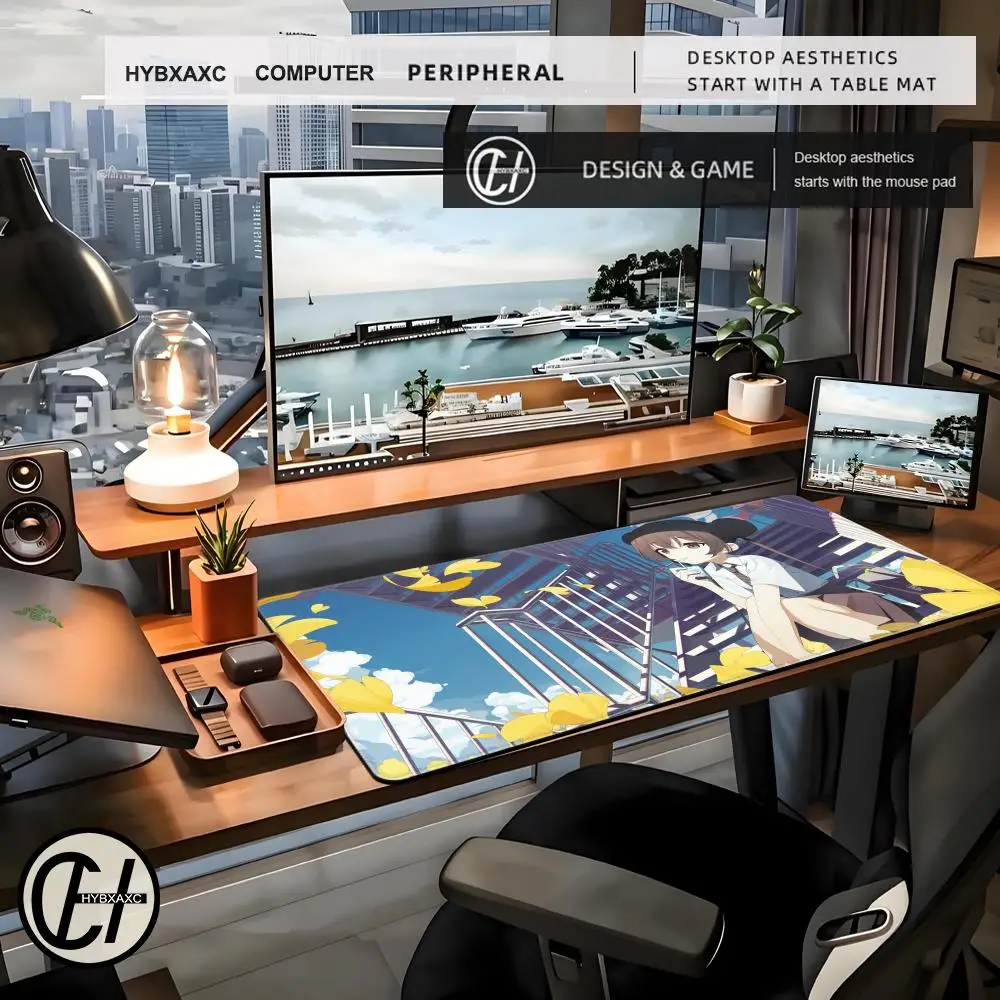 Podkładka pod mysz Ryuuge Kisaki hentai Sexy girl Blue Archive Game HD print Duża podkładka pod klawiaturę i mysz do gier z obszyciem LockEdge PC E-Sports Desk Mat