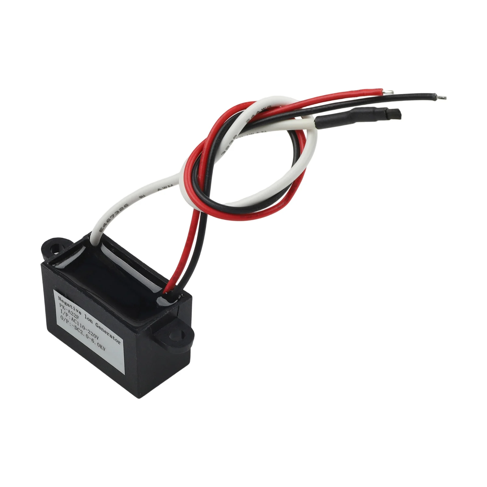 AC 3000V Daya Mobil 50m3/Jam AC 220V Generator Ion Negatif DC-3.5KV 0.5KV 50Hz 35% ~ 85% Kelembaban 27*15*18Mm Output Tinggi