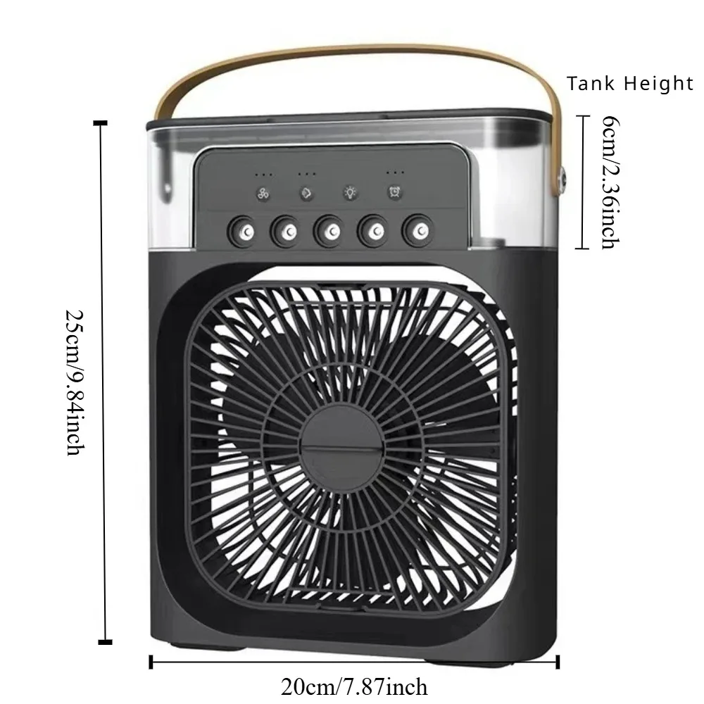 Nieuwe Vijf-Holes Spuitventilator Usb Desktop Luchtbevochtiger Draagbare Praktische Koelventilator Hydrokoeling Zomer Onmisbare Chiller Kantoor