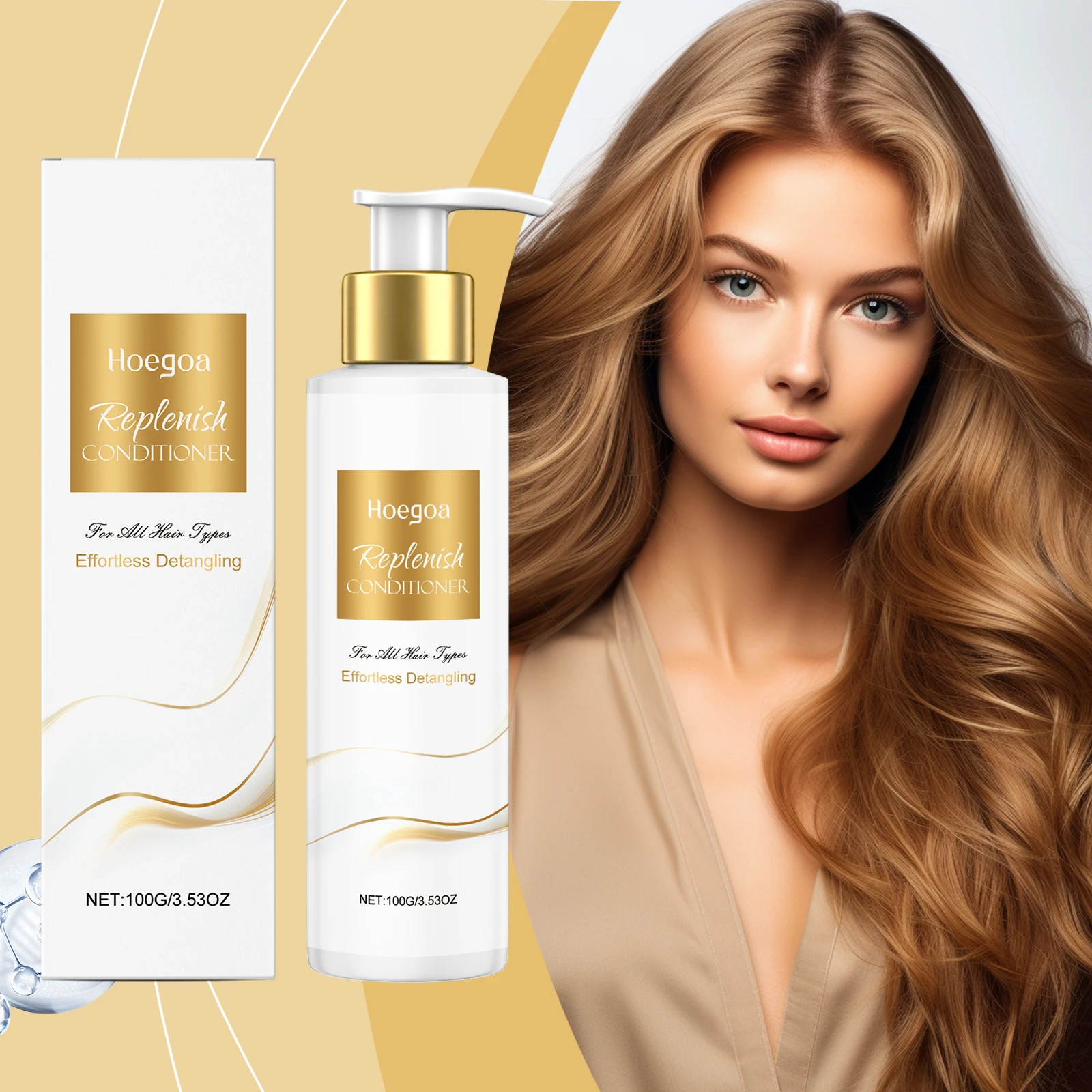 

Daily Moisturizing Conditioner - Nourishes Dry Frizzy Hair, Enhances Hair Shine, Repairs Damage, Makes Hair Light & Smooth