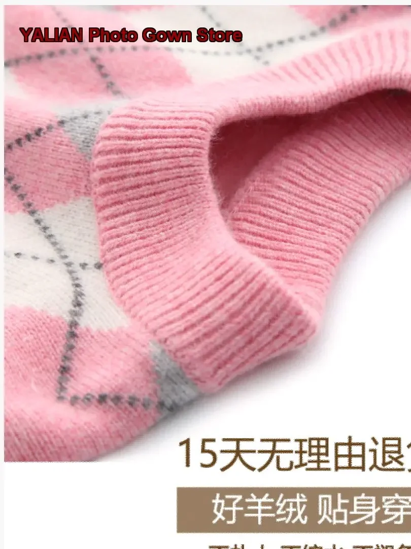 Girls Pullover Sweater Kids Autumn Winter Extra Soft Cashmere Knit Thickened Base Layer Top Older Kids