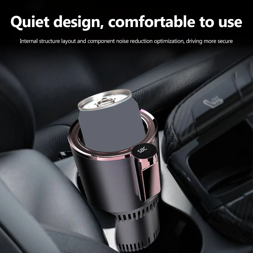 Portable Smart 2 in 1 12V Car Cup Cooler Warmer for Outdoor Travelling Mini Auto Refrigerator Cooling Heating Cup Drinks Holder