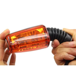 Motorcycle Signal Turning Lights Soft Arm for Haojue Suzuki Qjmotor Haojin Dayun Sanlg Lifan KTM HJ125 EN125 GN150 AX100 Flasher