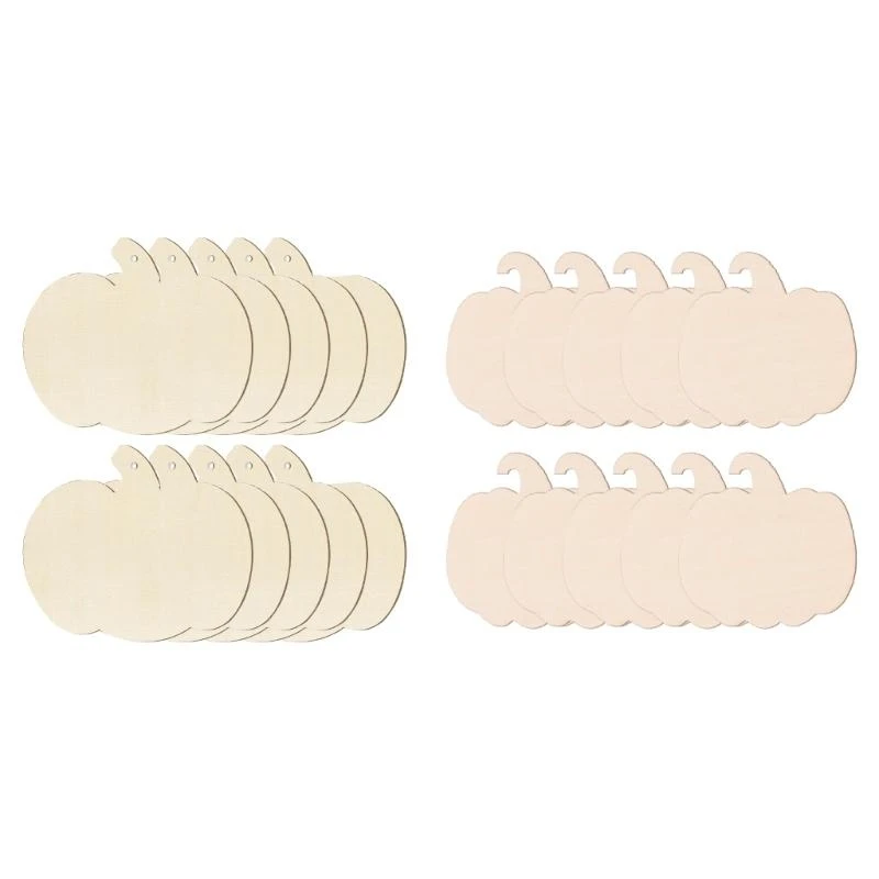 Set of 10 Blank Pumpkin Ornament for Crafting Harvest Season Decoration