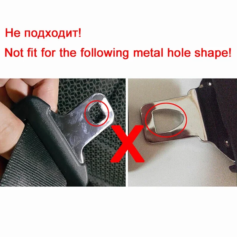 24.5mm E24 Safe Type B Car Seat Belt Extenders Auto Belts Extension Seatbelt Clip Extender For Cars Safety - Gray