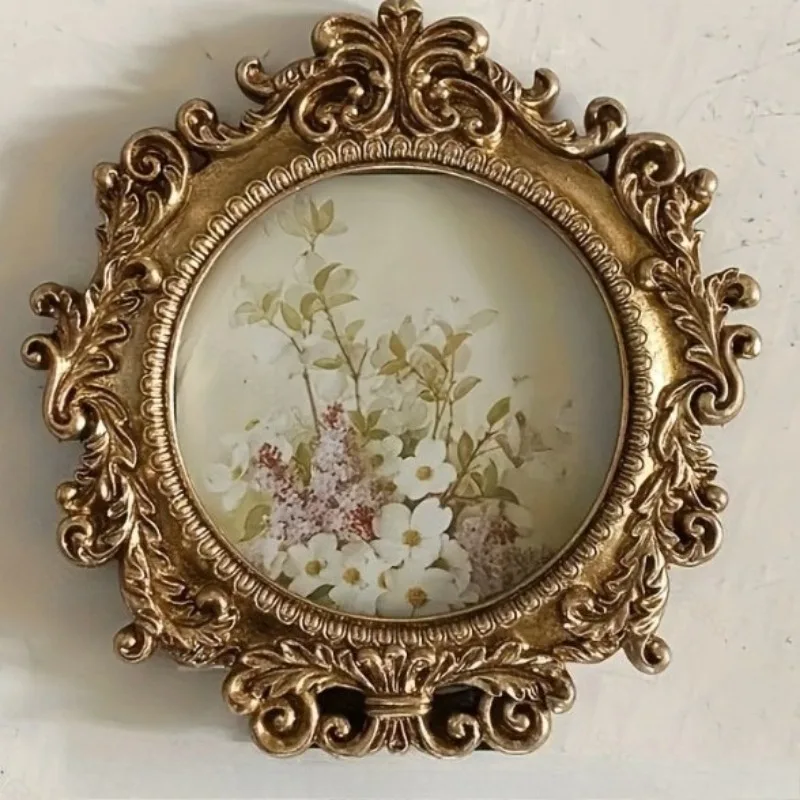 

Винтажная фоторамка, роскошные фоторамки, настольная декоративная рамка для фотографий, эстетичная интерьерная рамка для фотографий, настенные украшения